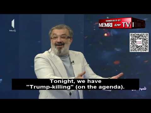 Iranian Poet Alireza Ghazveh Recites Verses from His Book “Killing Trump” on State TV