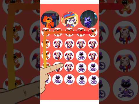 Gatekeeper catnap line connect huggy buggy & pomni puzzle #poppyplaytime #shorts #smillingcritters