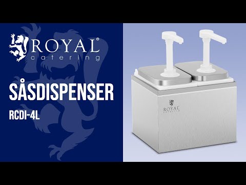 video - Såsdispenser - 2 pumpar - 2 x 2 l