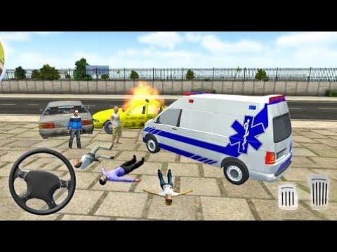 Emergency Roof Jumping Ambulance Simulator - City Rescue Driver Game - Android Gameplay