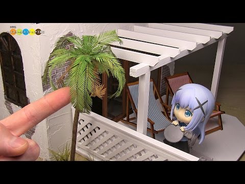 DIY Dollhouse items - Miniature Palm tree and Miniature Ivy　ミニチュアヤシの木とミニチュアツタ作り Video