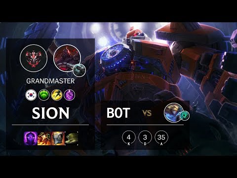 Sion Bot vs Ezreal - KR Grandmaster Patch 10.11