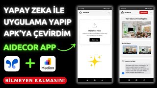 AI UYGULAMAMIN MOBIL APK’SINI ALDIM! Google AI Studio ve Median ile We