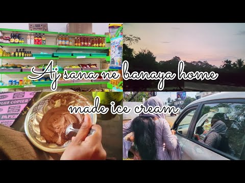Aj sana ne banaya home made ice cream || suraiya's Sunday ||