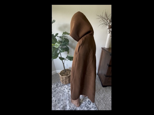 Vídeo relacionado con keland Capa medieval de lino con capucha Renaissance para mujer y hombre, Halloween (verde-2)