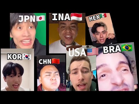 Finish him in different countries accents | tiktok trends