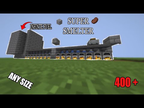 How to Build an Ultra-Fast, Infinite Fuel Auto Smelter  400+ Items per Hour! By Minecraft Kingdoms