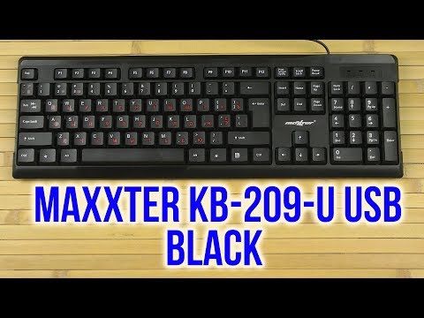 Распаковка Maxxter KB-209-U USB Black