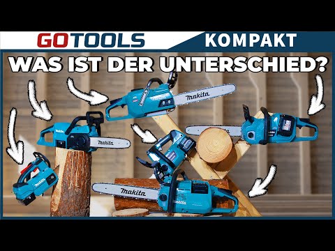 Makita Akku-Kettensägen im Überblick! 18 oder 40V und von Einsteiger bis Profigeräte - alles dabei