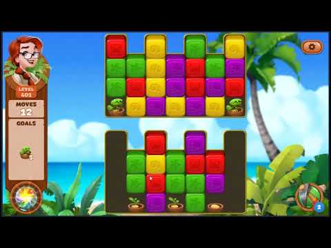 Lost Island Blast Adventure Level 401 - NO BOOSTERS 🏝️ | SKILLGAMING ✔️