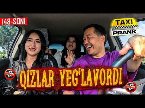 Taksi prank 148-soni🚕 Andijonlik bloger qizlar bilan bo’ldi😅