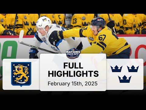 Finland vs. Sweden | 4 Nations Face-Off Highlights | February 15, 2025