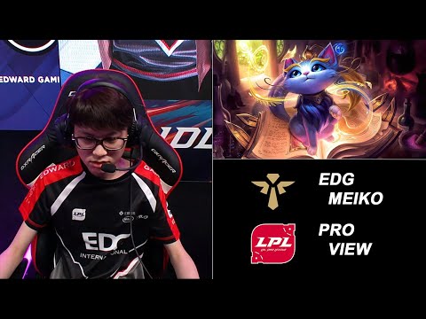 BLG vs EDG Game 1 - Meiko Yuumi First Person Perspective | LPL Summer Split (2019)