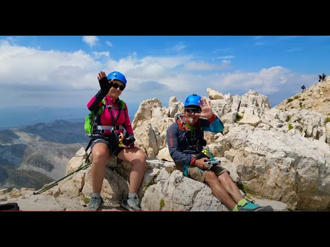 30 Luglio 2023 La nostra prima via ferrata, Gran Sasso, Corno Grande 2912m s.l.m. 4k