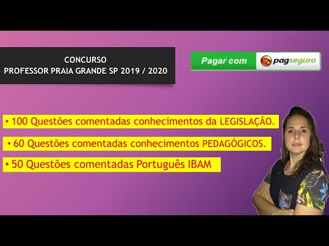 CONCURSO PROFESSOR PRAIA GRANDE SP 2019 / 2020