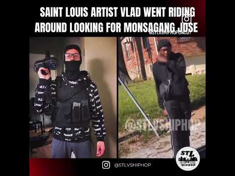 STL artist #vladhq went riding around looking for #MonstaGangJose 👀😂