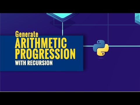 Generate Arithmetic Progression Recursively In Python Problem Solving Tutorial