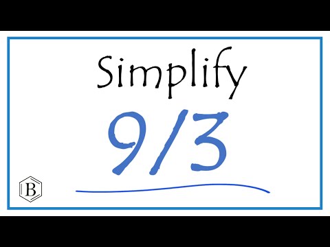 How to Simplify the Fraction 9/3