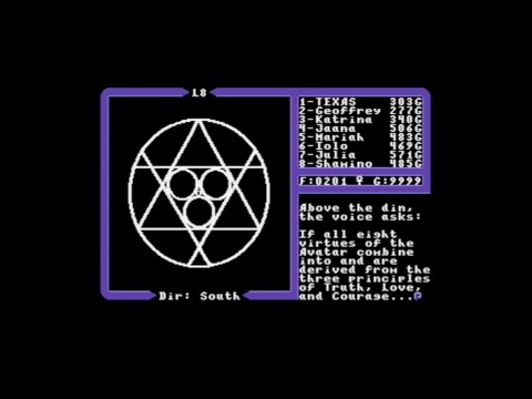 Ultima IV on the C-64 Stygian Abyss Level 8 and End