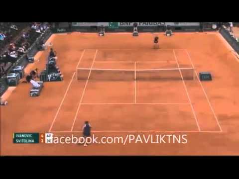 Elina Svitolina vs Ana Ivanovic - French Open 2015 Tennis Match Highlights