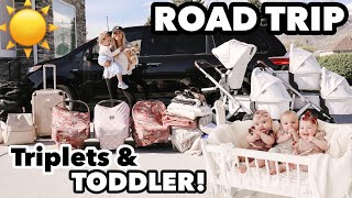 The triplets very first, LONG, EPIC road trip! | Traveling with 4 kids 2 and under