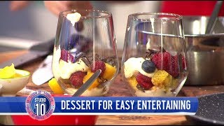 Toasted Panettone With Cream, Berries & Dark Chocolate w/ Luca Ciano | Studio 10