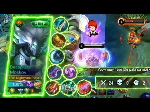 MOSKOV BEST OF THE BEST BUILD! | 3 MANIAC & 1 SAVAGE! | MLBB