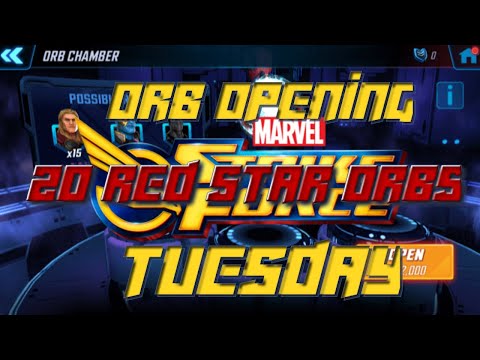 Marvel Strike Force: 20 Red Star Orbs | Orb Opening Tuesday 9/24/19