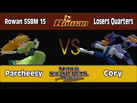 Rowan SSBM 15: Parcheesy (Peach) Vs. Cory (Falco, Sheik) - Losers Quarters