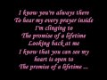 Kutless - Promise of a lifetime Lyrics