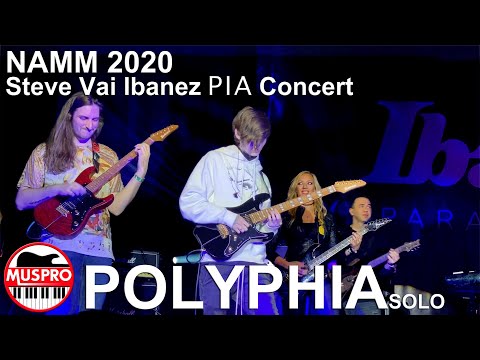 NAMM 2020: Polyphia Tim Henson Scott LePage "Zappa Guitar Jam" at the Steve Vai Ibanez PIA Concert