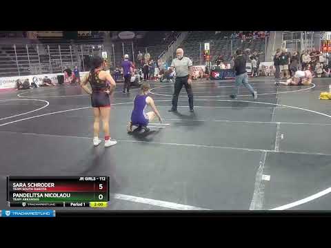 112 Lbs Cons. Round 2 - Pandelitsa Nicolaou, Team Arkansas Vs Sara Schroder, Team South Dakota 072