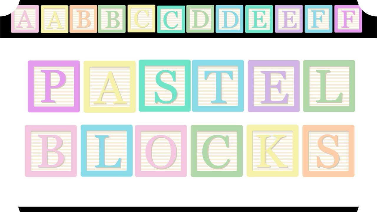 Pastel Blocks Font | Display Font Fonts | Download Free Font | Logo Font | Colorful Font