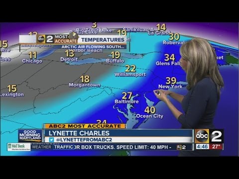 Arctic blast hits Maryland