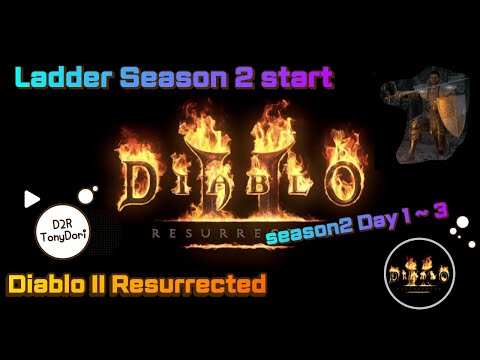 [D2R] Diablo II Resurrected Ladder Season 2 start~~!!!! Paladin for first character~~!!! Day 1 ~ 3