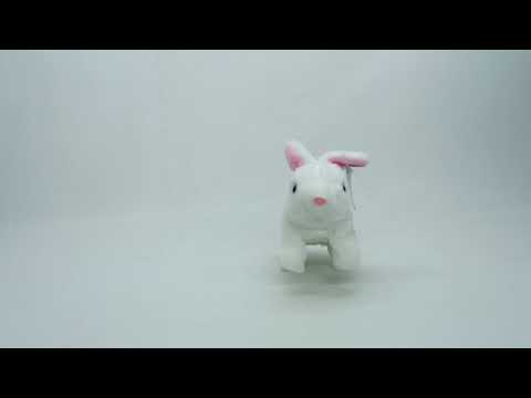 Интерактивная игрушка Yi wu jiayu Кролик белый с розовыми ушками LK003A-3 - фото 1 - id-p2512031910