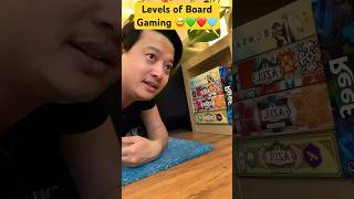 LEVELS of Board Gaming ☺️💛💚🩵❤️ #boardgames #games #tabletopgames