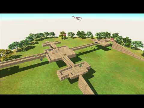 Ancient Humans and other units  vs the Shall not pass game | Animal Revolt Battle Simulator