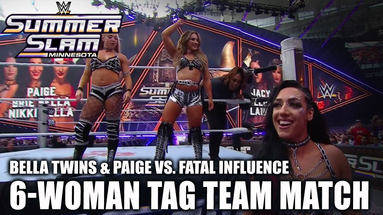 SummerSlam Highlights: Bella Twins & Paige vs. Fatal Influence | WWE on ESPN