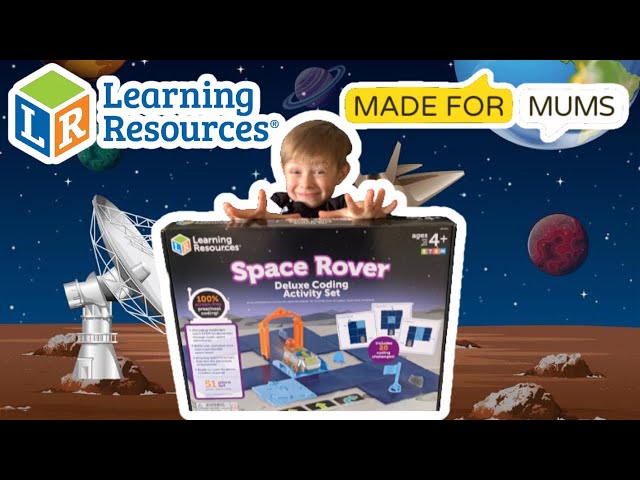 Vídeo relacionado con Learning Resources Set Deluxe de Actividades de programación con vehículo de exploración Espacial, programación para niños, Juguetes para codificar, Stem para niños, Juguetes del Espacio, 4+