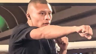 Isaac Cruz FINAL WORKOUT vs Rolly Romero; Throwing KO COMBOS looking SHARP & READY FOR WAR