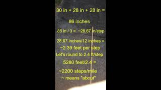 How much distance per step | How many steps in a mile