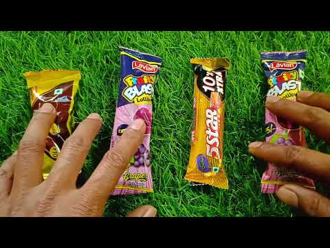 Satisfying video Asmr lollipops candy and chocolate gummy candy unboxing video Asmr #chocolate
