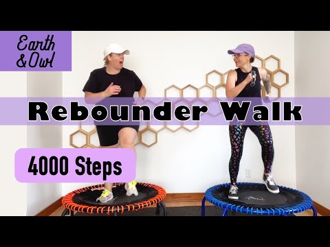 BRISK 2 Mile 4000 Step Rebounder Walk Workout 30 Minutes Beginners & Seniors thumbnail