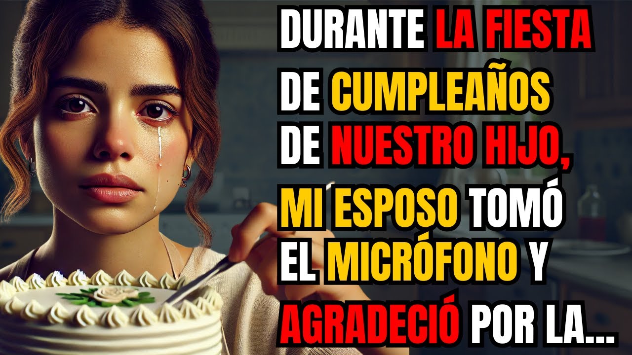 DURANTE LA FIESTA DE CUMPLEAÑOS DE NUESTRO HIJO, MI ESPOSO TOMÓ EL MICRÓFONO Y AGRADECIÓ POR LA...