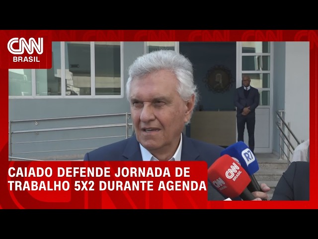 Em agenda, Ronaldo Caiado diz que CLT se tornou “arcaica” e defende escala 5x2 | HORA H