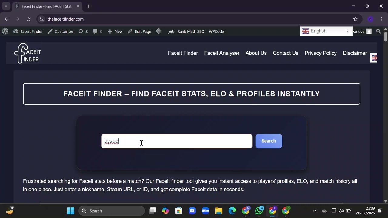 How to Use Faceit Finder | Track Stats, Teammates, and Elo in Seconds