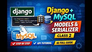 Django MySQL Database Connection + Models + Serializer | DjangoREST Framework Tutorial|CLASS 2|tamil