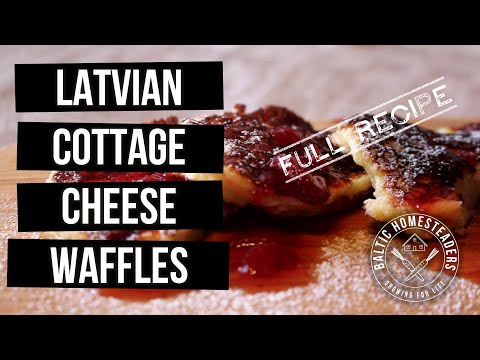 How To Make Latvian Cottage Cheese Waffles (Bezpiens Plāceņi Recipe )