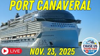 LIVE: Watching the Cruise Ships Leaving Port Canaveral LIVE! (Nov. 23, 2025)